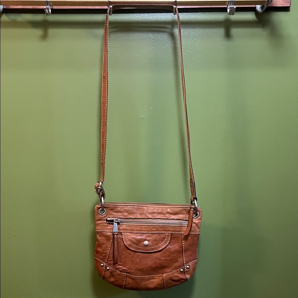 Fossil Leather Crossbody Bag